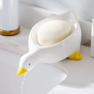 porte-savon blanc en plastique