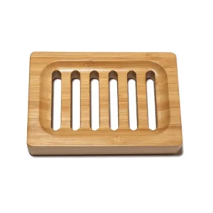 porte savon rectangulaire en bambou