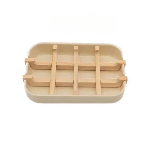 porte savon douche bambou