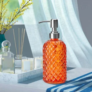 distributeur de savon verre élégant