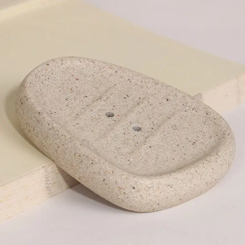 porte-savon beige élégant