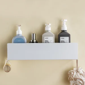 salle de bain étagère aluminium