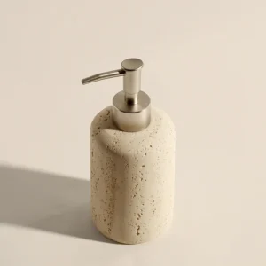 distributeur de savon en pierre naturelle