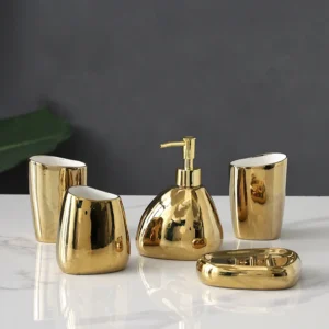 accessoires de salle de bain doré Bain passion