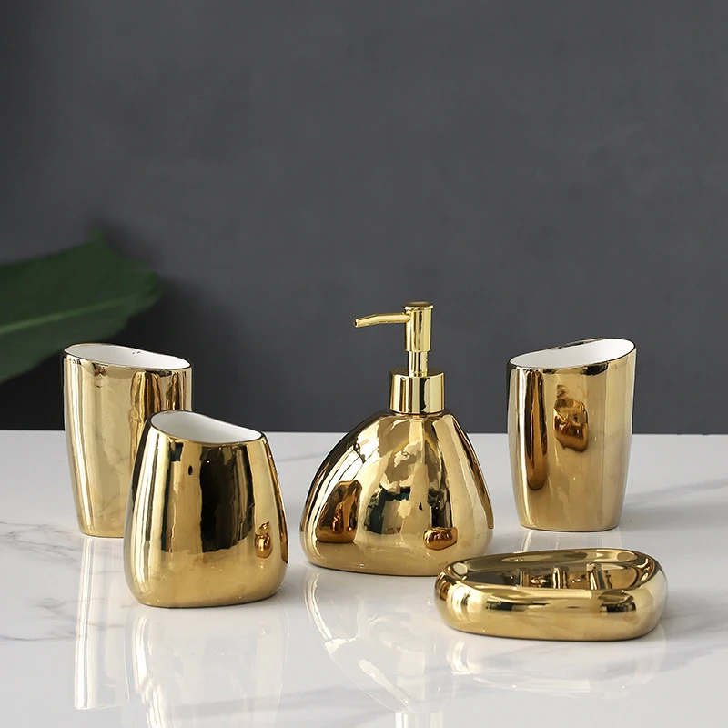 accessoires de salle de bain doré Bain passion