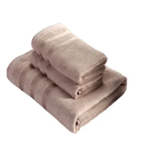 ensemble de serviettes de bain beige