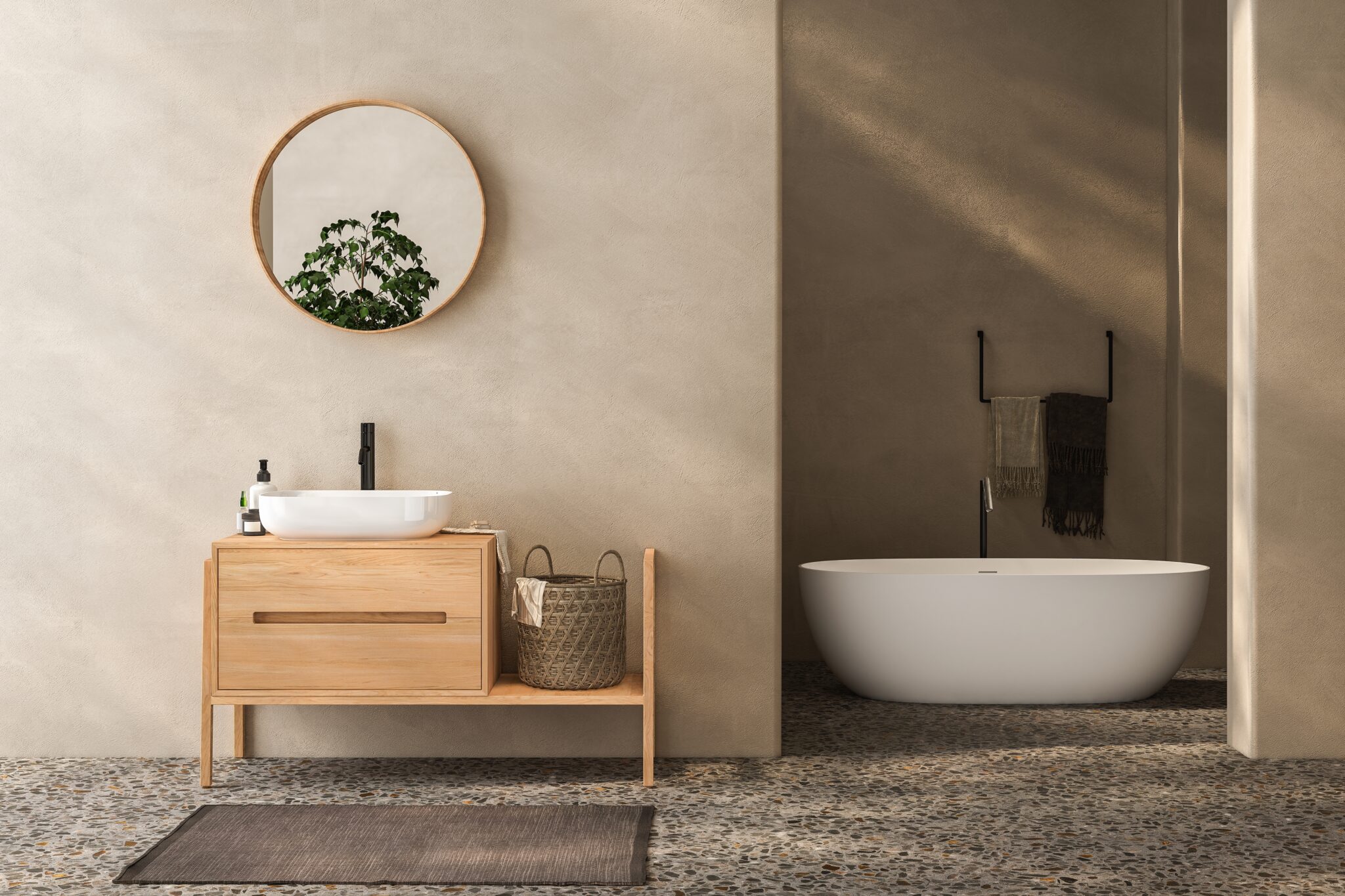 salle da bain naturelle