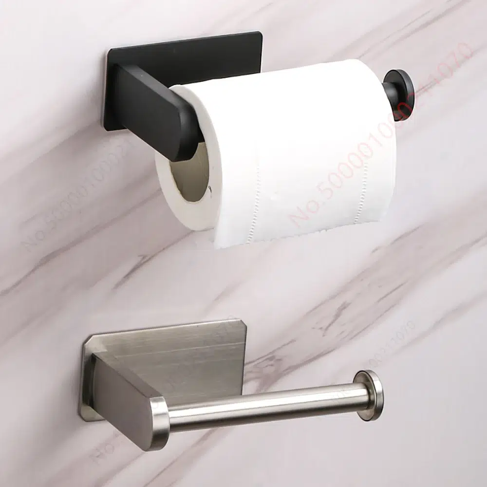 Porte-papier toilette mural sans perçage - Bain-passion.com
